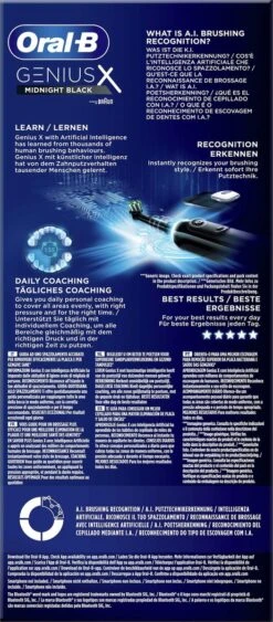 Oral B Oral-B Genius X - Special Editie - Zwart - Elektrische Tandenborstel - 1 Handvat En 1 Opzetborstel -SmileBright Goedkope Winkel 526x1200