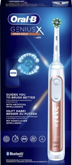 Oral B Oral-B Genius X Elektrische Tandenborstel Rosegold -SmileBright Goedkope Winkel 527x1200