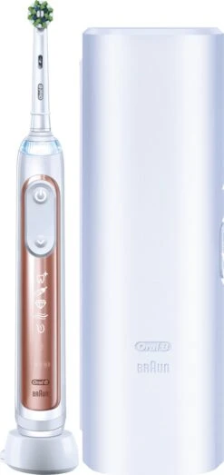 Oral B Oral-B Genius X - Elektrische Tandenborstel - Rosegold -SmileBright Goedkope Winkel 567x1200 1