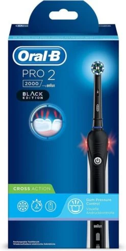 Oral B Oral-B Pro 2 2000 - Elektrische Tandenborstel - Zwart, Wit 11 Oral B Oral-B Pro 2 2000 - Elektrische Tandenborstel - Zwart, Wit -SmileBright Goedkope Winkel 601x1200