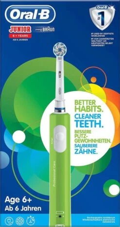 Oral B Oral-B Junior 6+ - Elektrische Tandenborstel - Paars & Groen DUOSET -SmileBright Goedkope Winkel 635x1200 1
