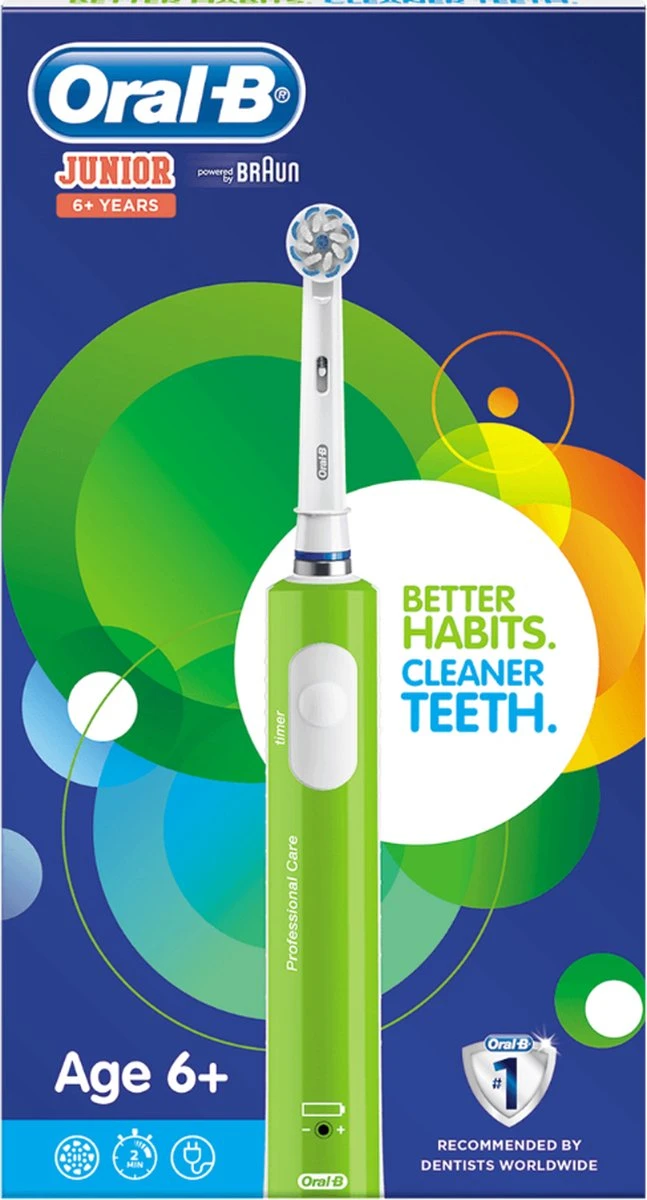 Oral B Oral-B Junior - Elektrische Tandenborstel - Groen 15 Oral B Oral-B Junior - Elektrische Tandenborstel - Groen - Afbeelding 15
