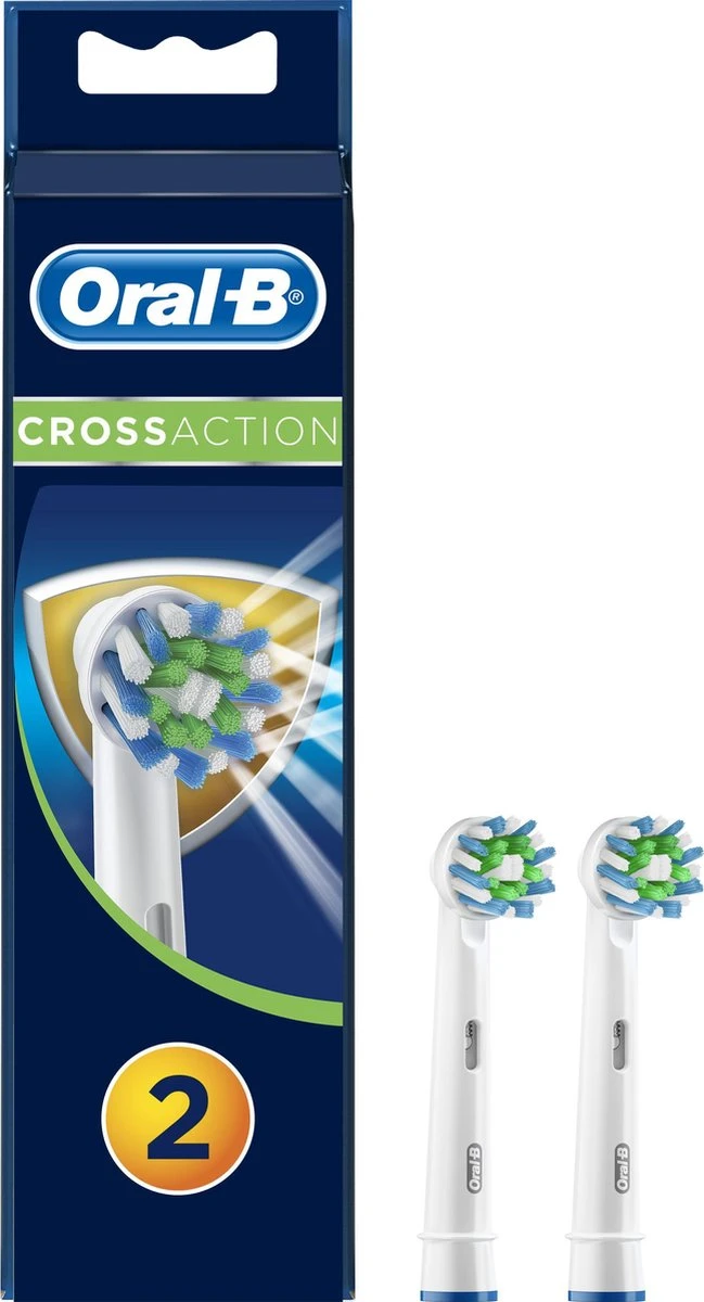 Oral B Oral-B Cross Action EB50 - 2 Stuks - Opzetborstels 1 Oral B Oral-B Cross Action EB50 - 2 Stuks - Opzetborstels