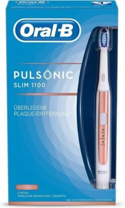 Oral B Pulsonic Slim 1100 Elektrische Tandenborstel Wit/Rosé -SmileBright Goedkope Winkel 723x1200