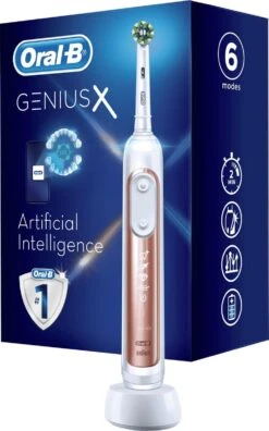 Oral B Oral-B Genius X Elektrische Tandenborstel Rosegold -SmileBright Goedkope Winkel 749x1200