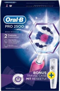 Oral B Oral-B PRO 2500 3D - Elektrische Tandenborstel - Roze 39 Oral B Oral-B PRO 2500 3D - Elektrische Tandenborstel - Roze -SmileBright Goedkope Winkel 792x1200 1