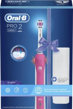 Oral B Oral-B PRO 2500 3D - Elektrische Tandenborstel - Roze 26 Oral B Oral-B PRO 2500 3D - Elektrische Tandenborstel - Roze -SmileBright Goedkope Winkel 811x1200 1