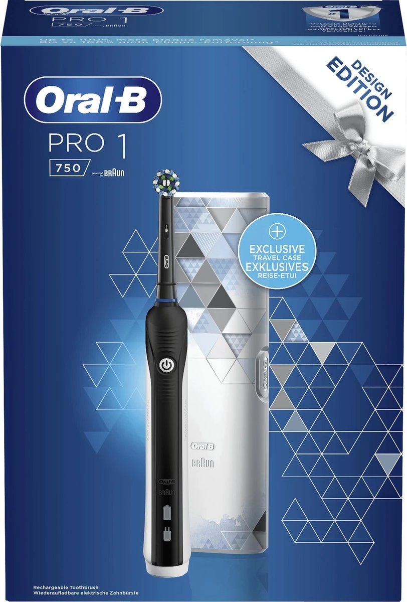 Oral B Oral-B PRO 1 - 750 - Elektrische Tandenborstel - Inclusief Reisetui 5 Oral B Oral-B PRO 1 - 750 - Elektrische Tandenborstel - Inclusief Reisetui - Afbeelding 5
