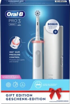 Oral B Oral-B Pro 3 - 3500 - Witte Elektrische Tandenborstel + Reisetui -SmileBright Goedkope Winkel 813x1200 2