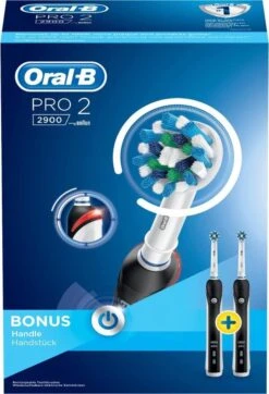 Oral B Oral_B Pro 2 - 2900 - Duoverpakking Elektrische Tandenborstel - Zwart -SmileBright Goedkope Winkel 818x1200