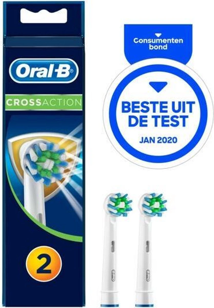 Oral B Oral-B Cross Action EB50 - 2 Stuks - Opzetborstels 2 Oral B Oral-B Cross Action EB50 - 2 Stuks - Opzetborstels - Afbeelding 2