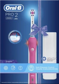 Oral B Oral-B PRO 2500 3D - Elektrische Tandenborstel - Roze 33 Oral B Oral-B PRO 2500 3D - Elektrische Tandenborstel - Roze -SmileBright Goedkope Winkel 839x1200 4