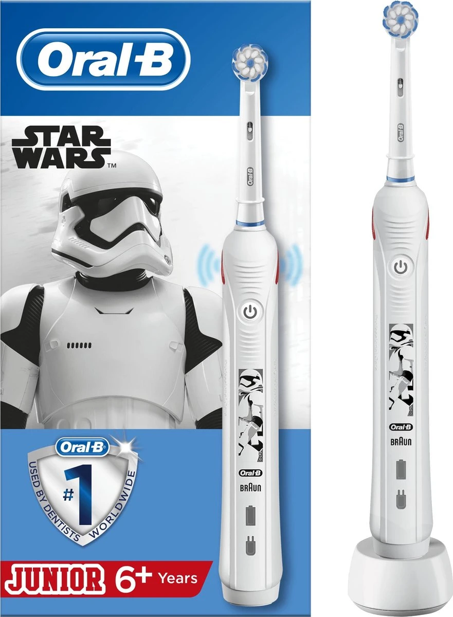 Oral B Oral-B Junior Star Wars - Elektrische Tandenborstel - Powered By Braun - 1 Handvat En 1 Opzetborstel 9 Oral B Oral-B Junior Star Wars - Elektrische Tandenborstel - Powered By Braun - 1 Handvat En 1 Opzetborstel - Afbeelding 9