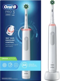 Oral B Oral-B Pro 3 3000 - Wit - Elektrische Tandenborstel - Ontworpen Door Braun - 1 Handvat En 1 Opzetborstel -SmileBright Goedkope Winkel 886x1200