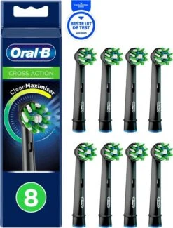 Oral B Oral-B CrossAction - Met CleanMaximiser-technologie - Opzetborstels - Zwart - 8 Stuks -SmileBright Goedkope Winkel 913x1200 1