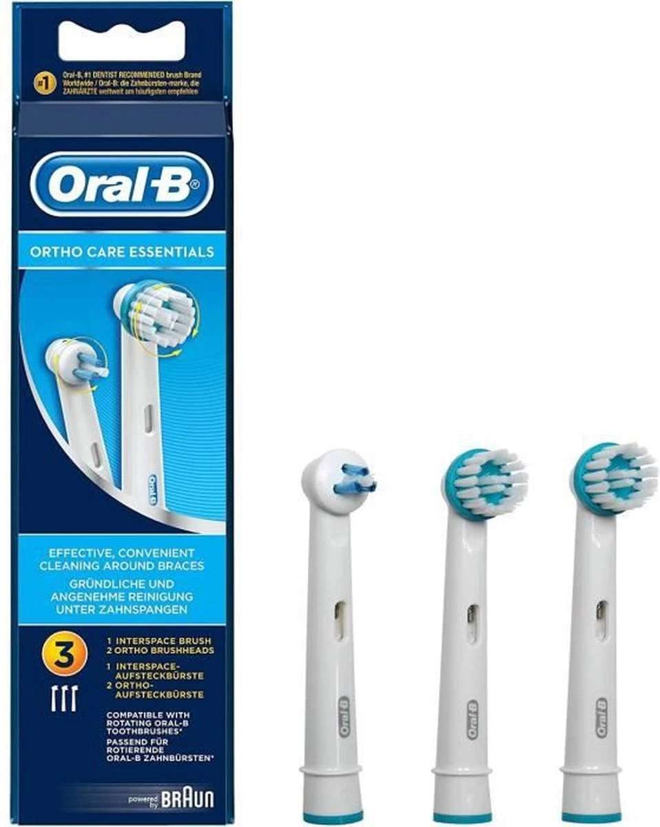 Oral B Oral-B Ortho Care - Opzetborstels - 3 Stuks 20 Oral B Oral-B Ortho Care - Opzetborstels - 3 Stuks - Afbeelding 20