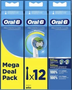 Oral B Oral-B Precision Clean - Met CleanMaximiser-technologie - Opzetborstels - 12 Stuks -SmileBright Goedkope Winkel 966x1200 1